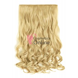 Extensie de par cu 5 Clips On delux dubla ondulata de 65 cm, Blond Deschis Mixt Cod CYF7132515613